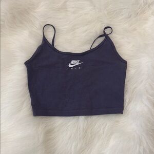 Nike Air Navy Blue Crop Top